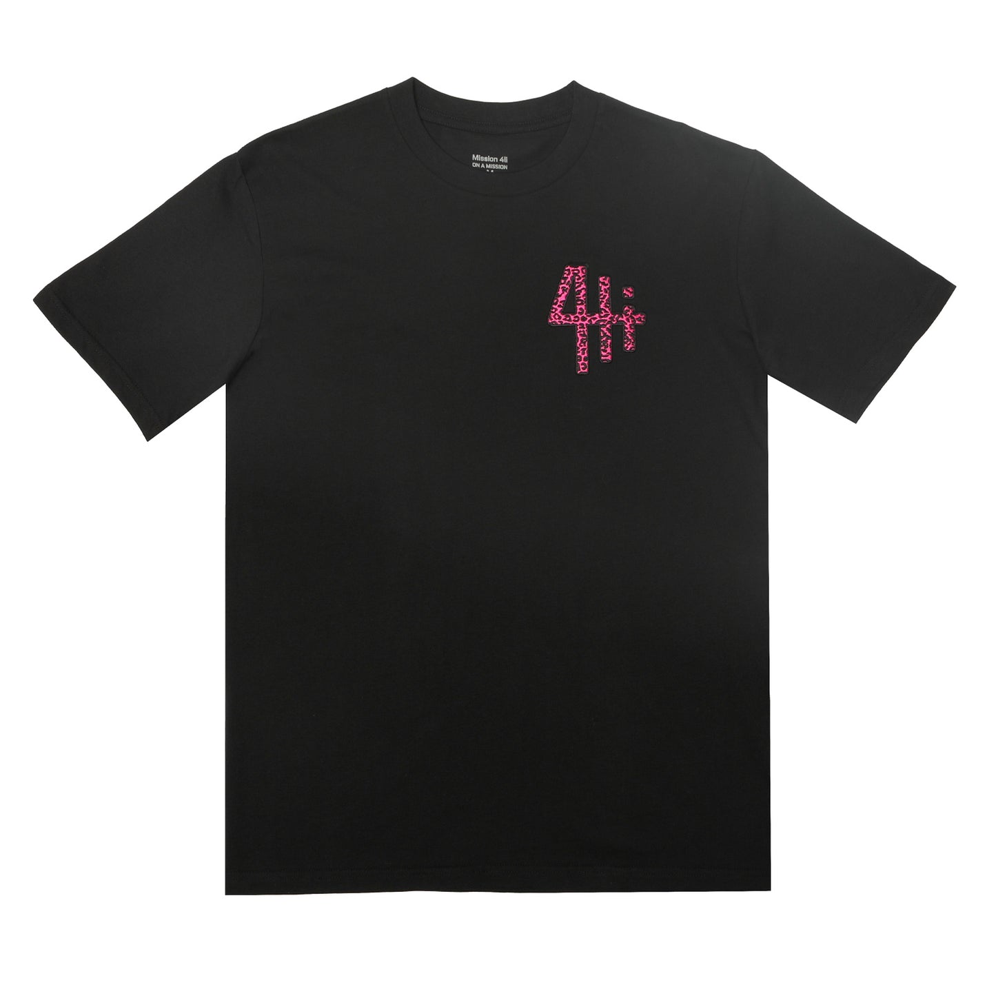 Pink Jaguar Embroidered Logo Tee